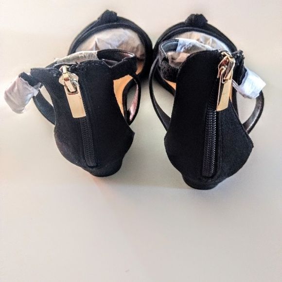 Comfortview Austen Micro Black Sandals Size 8M - Picture 6 of 8
